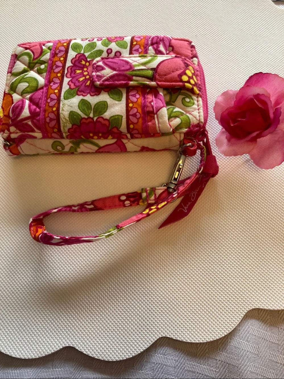 💙 Blue Jewelry Organizer and Vera Bradley Floral Wristlet Wallet - Pink. 🩷 - Picture 6 of 11